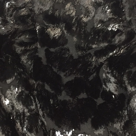 NWT ALC Gathered Metallic velvet Maxi Dress - Picture 11 of 13